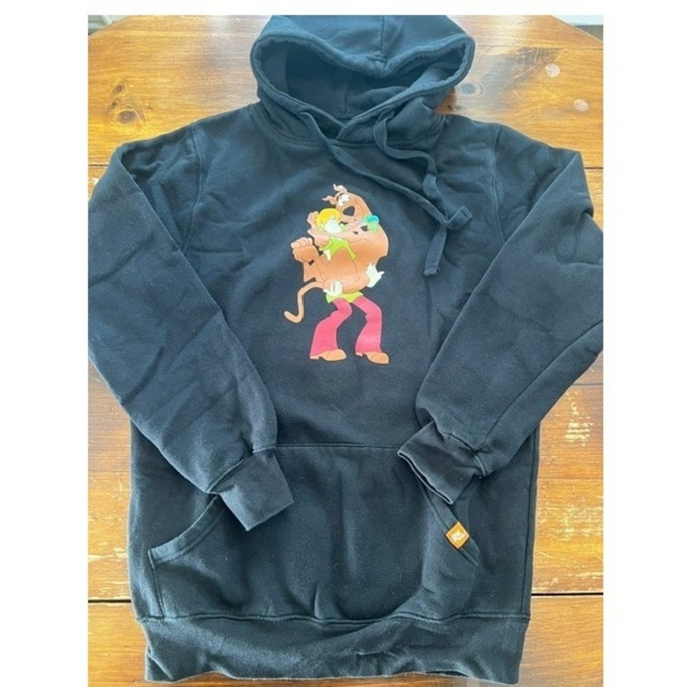 RetroKid Scooby-Doo Hoodie Unisex Small Black Zoinks Villains Graphic Pullover